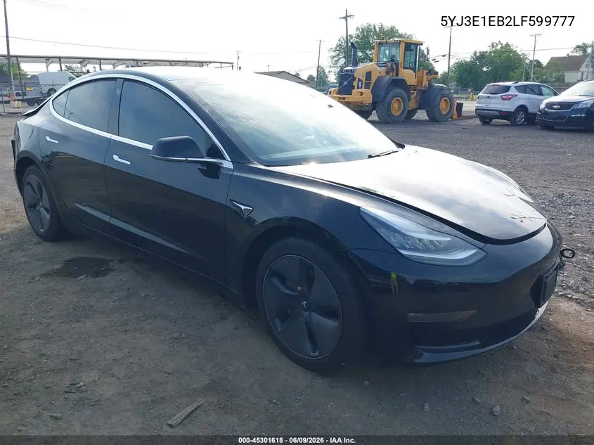 2020 Tesla Model 3 Long Range Dual Motor All-Wheel Drive VIN: 5YJ3E1EB2LF599777 Lot: 45301618