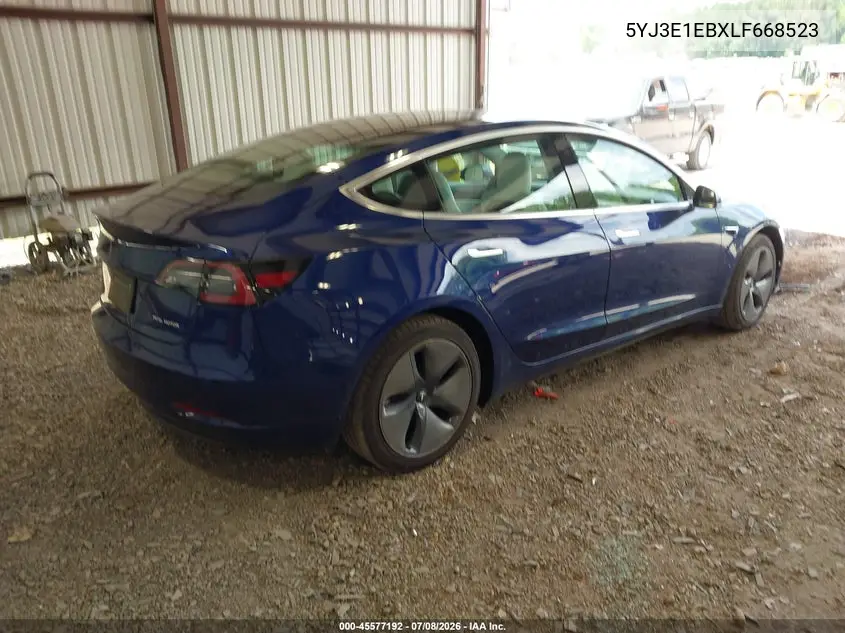 2020 Tesla Model 3 Long Range Dual Motor All-Wheel Drive VIN: 5YJ3E1EBXLF668523 Lot: 45577192