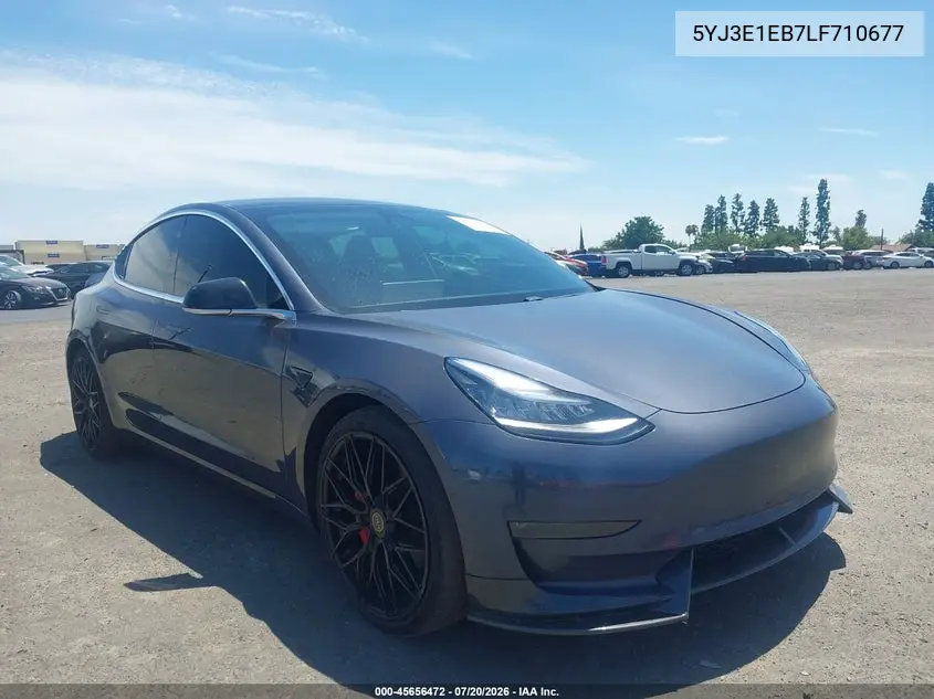 2020 Tesla Model 3 Long Range Dual Motor All-Wheel Drive VIN: 5YJ3E1EB7LF710677 Lot: 45656472