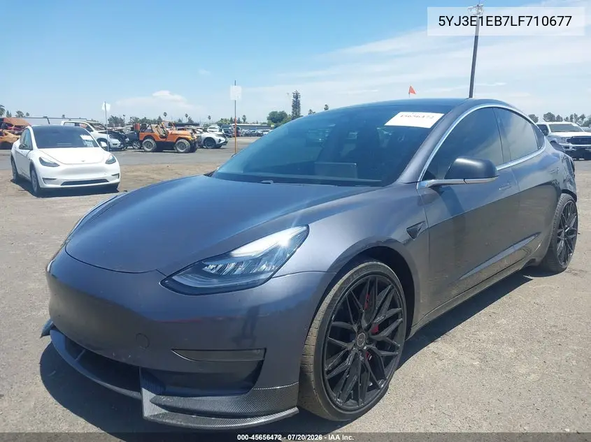2020 Tesla Model 3 Long Range Dual Motor All-Wheel Drive VIN: 5YJ3E1EB7LF710677 Lot: 45656472