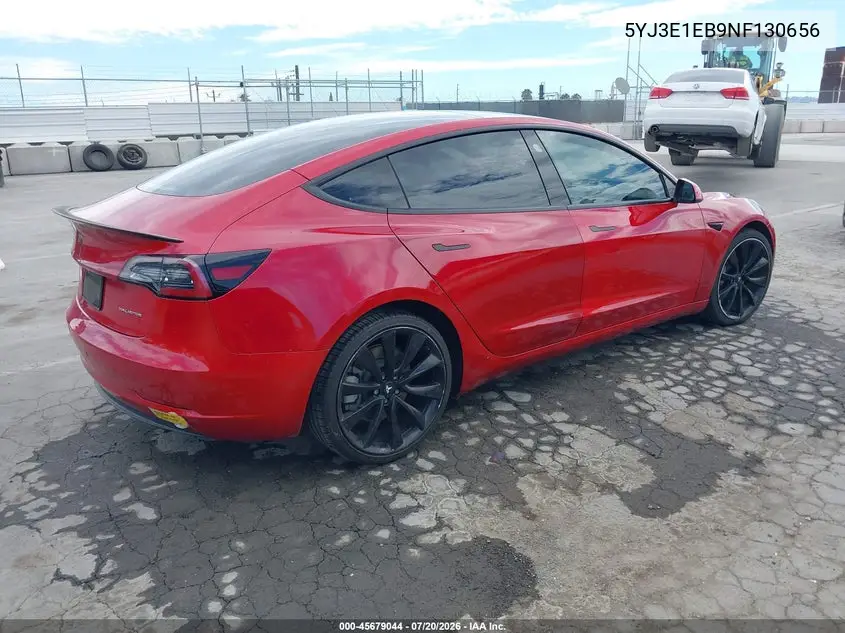 2022 Tesla Model 3 Long Range Dual Motor All-Wheel Drive VIN: 5YJ3E1EB9NF130656 Lot: 45679044