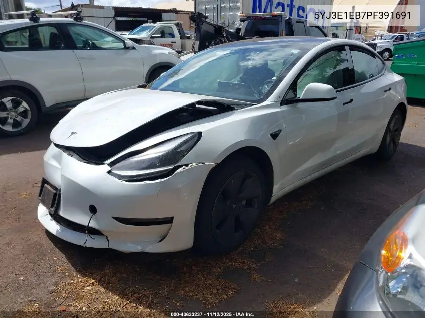 5YJ3E1EB7PF391691 2023 Tesla Model 3 Long Range Dual Motor All-Wheel Drive