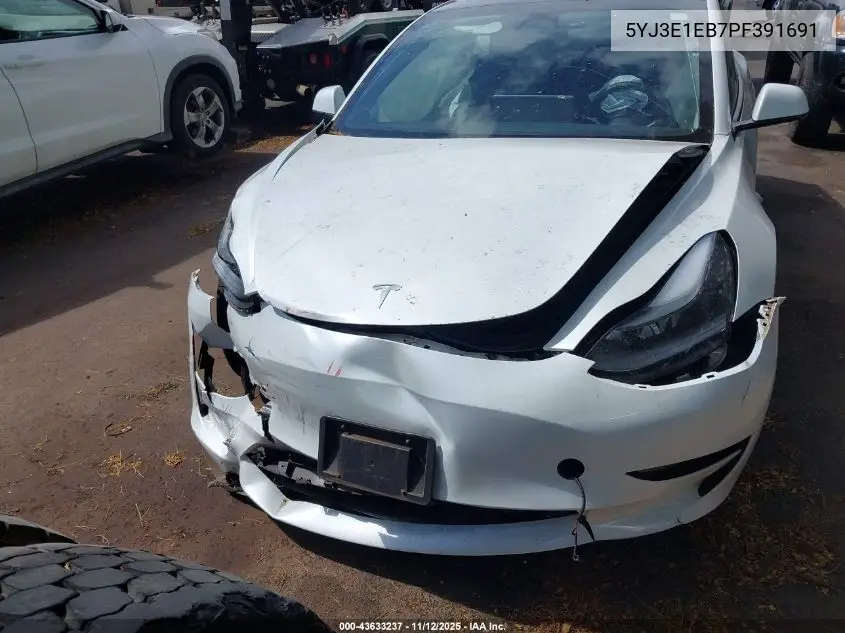 5YJ3E1EB7PF391691 2023 Tesla Model 3 Long Range Dual Motor All-Wheel Drive