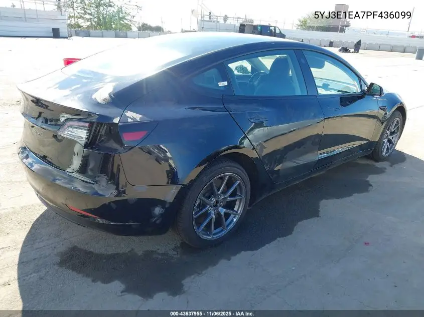5YJ3E1EA7PF436099 2023 Tesla Model 3 Rear-Wheel Drive
