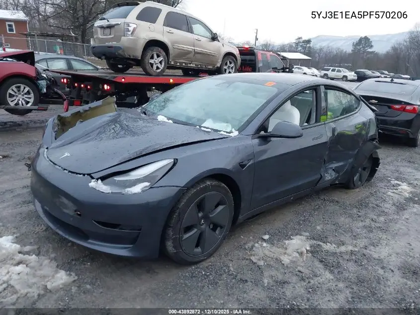 5YJ3E1EA5PF570206 2023 Tesla Model 3 Rear-Wheel Drive
