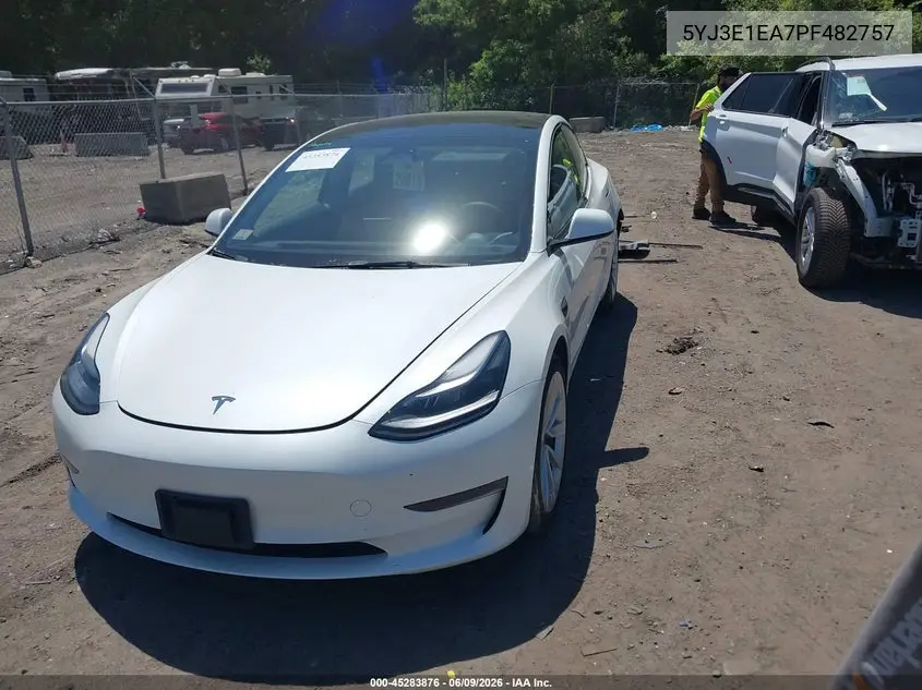 2023 Tesla Model 3 Rear-Wheel Drive VIN: 5YJ3E1EA7PF482757 Lot: 45283876
