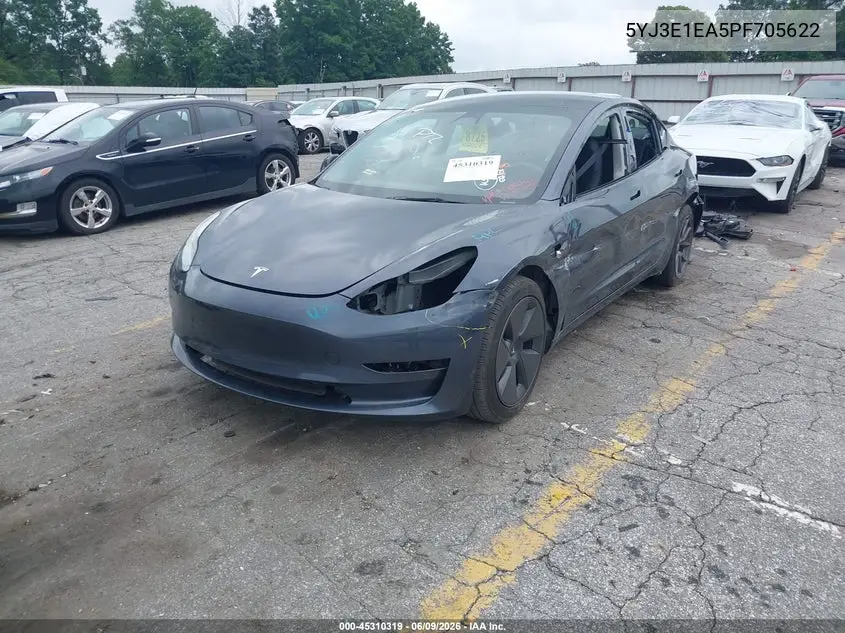 2023 Tesla Model 3 Rear-Wheel Drive VIN: 5YJ3E1EA5PF705622 Lot: 45310319