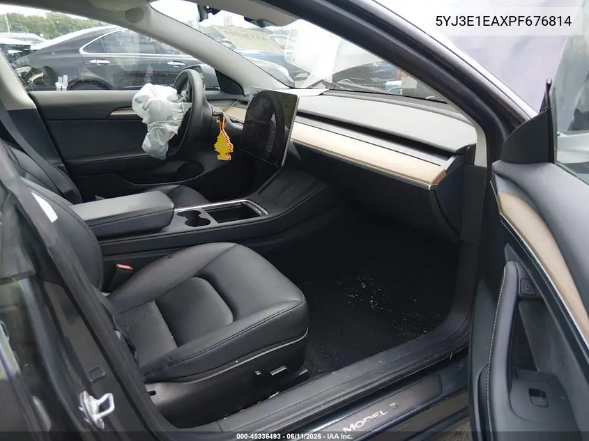 2023 Tesla Model 3 Rear-Wheel Drive VIN: 5YJ3E1EAXPF676814 Lot: 45336493
