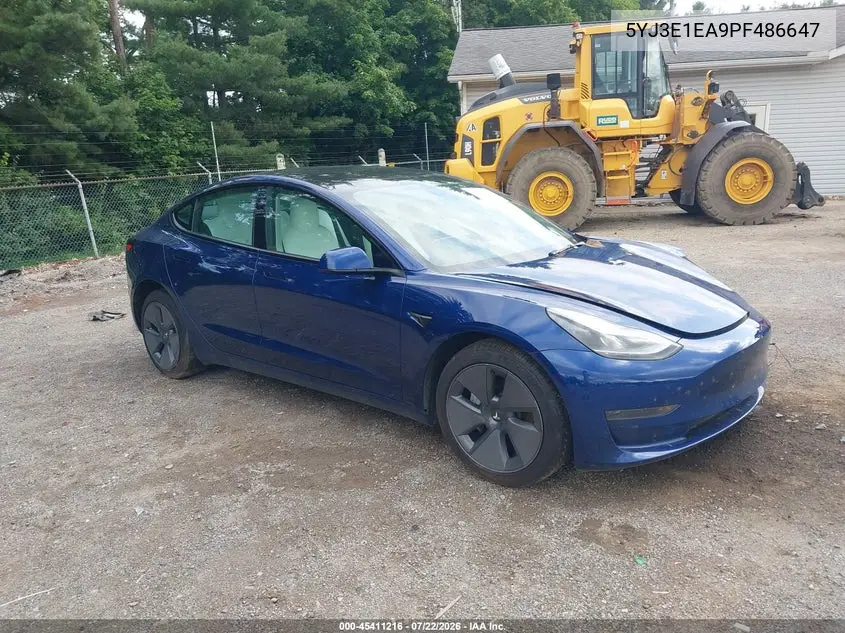 2023 Tesla Model 3 Rear-Wheel Drive VIN: 5YJ3E1EA9PF486647 Lot: 45411216