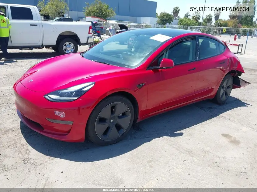 2023 Tesla Model 3 Rear-Wheel Drive VIN: 5YJ3E1EAXPF606634 Lot: 45445674