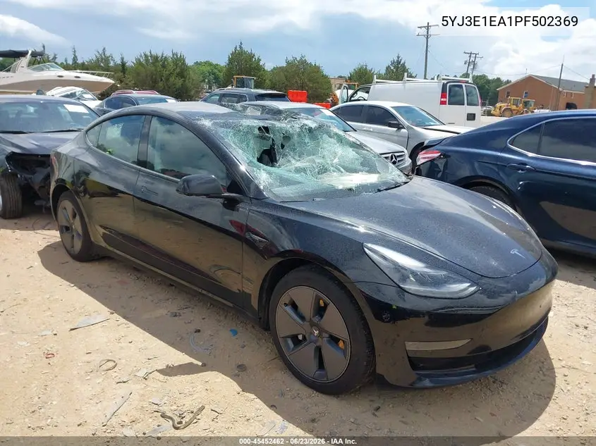 2023 Tesla Model 3 Rear-Wheel Drive VIN: 5YJ3E1EA1PF502369 Lot: 45452462