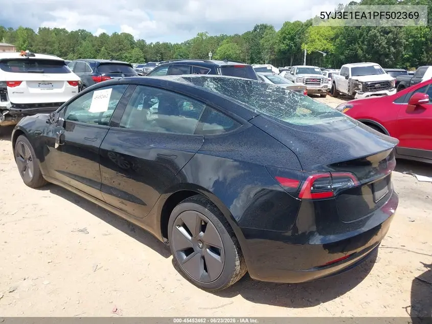 2023 Tesla Model 3 Rear-Wheel Drive VIN: 5YJ3E1EA1PF502369 Lot: 45452462