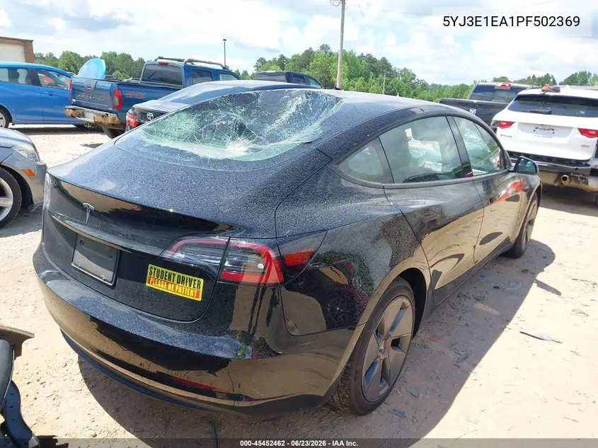 2023 Tesla Model 3 Rear-Wheel Drive VIN: 5YJ3E1EA1PF502369 Lot: 45452462