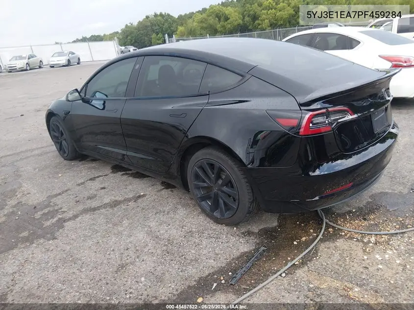 2023 Tesla Model 3 Rear-Wheel Drive VIN: 5YJ3E1EA7PF459284 Lot: 45457522