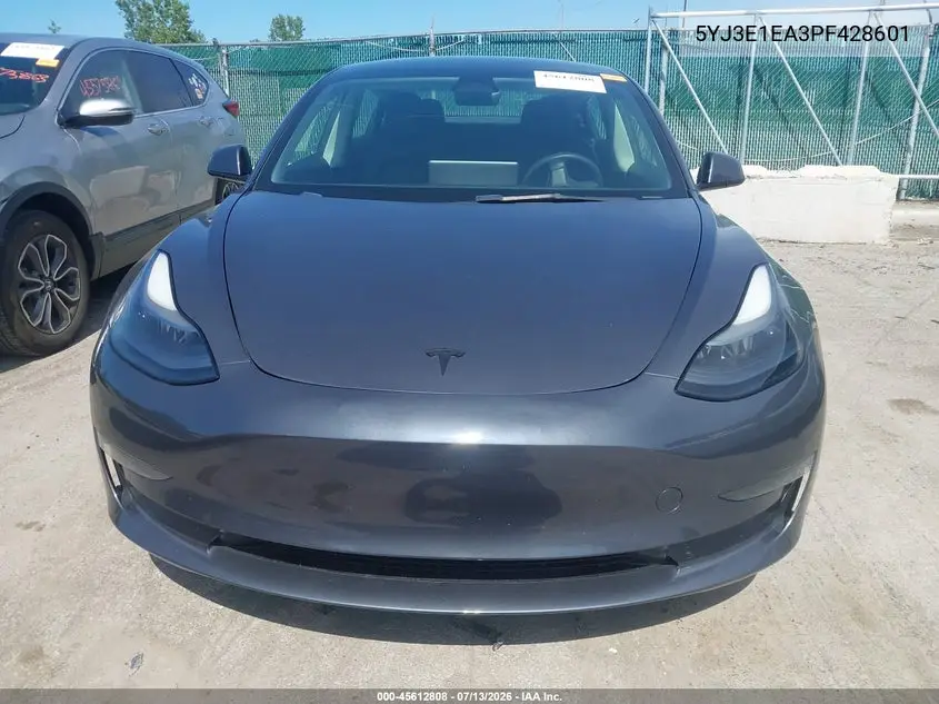 2023 Tesla Model 3 Rear-Wheel Drive VIN: 5YJ3E1EA3PF428601 Lot: 45612808