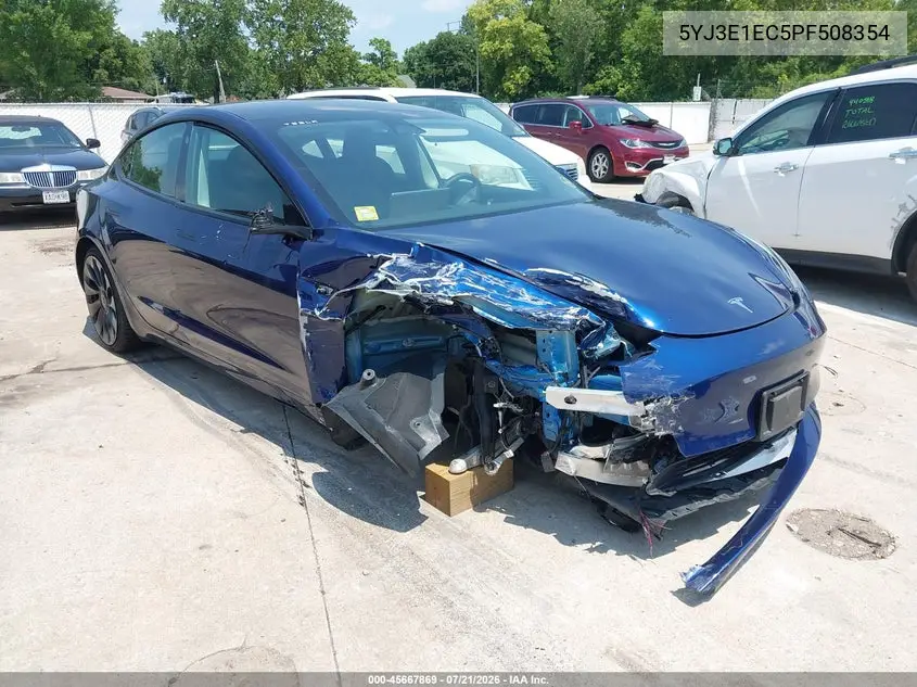 2023 Tesla Model 3 Performance Dual Motor All-Wheel Drive VIN: 5YJ3E1EC5PF508354 Lot: 45667869