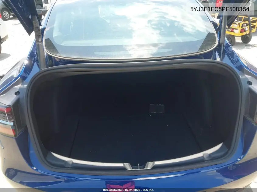 2023 Tesla Model 3 Performance Dual Motor All-Wheel Drive VIN: 5YJ3E1EC5PF508354 Lot: 45667869