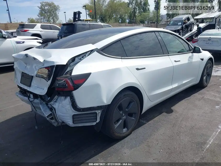 2023 Tesla Model 3 Long Range Dual Motor All-Wheel Drive VIN: 5YJ3E1EB8PF636269 Lot: 45672621