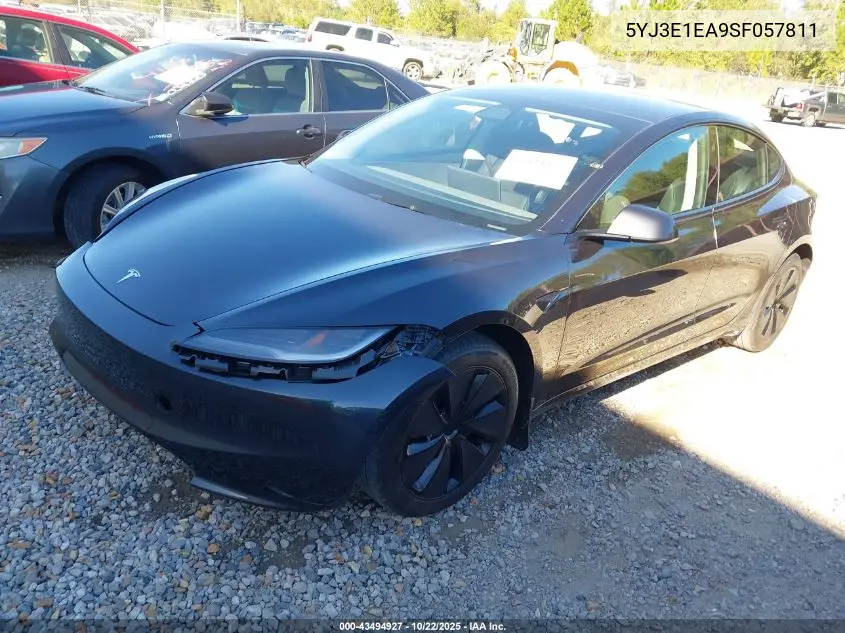 5YJ3E1EA9SF057811 2025 Tesla Model 3 Long Range Rear-Wheel Drive