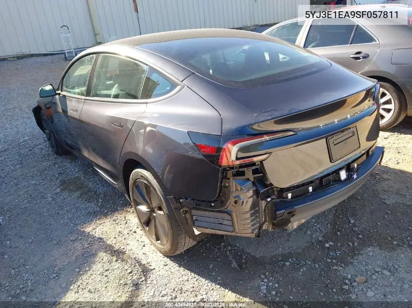 5YJ3E1EA9SF057811 2025 Tesla Model 3 Long Range Rear-Wheel Drive