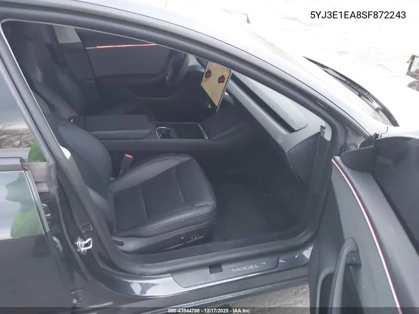 5YJ3E1EA8SF872243 2025 Tesla Model 3 Long Range Rear-Wheel Drive/Standard Rear-Wheel Drive