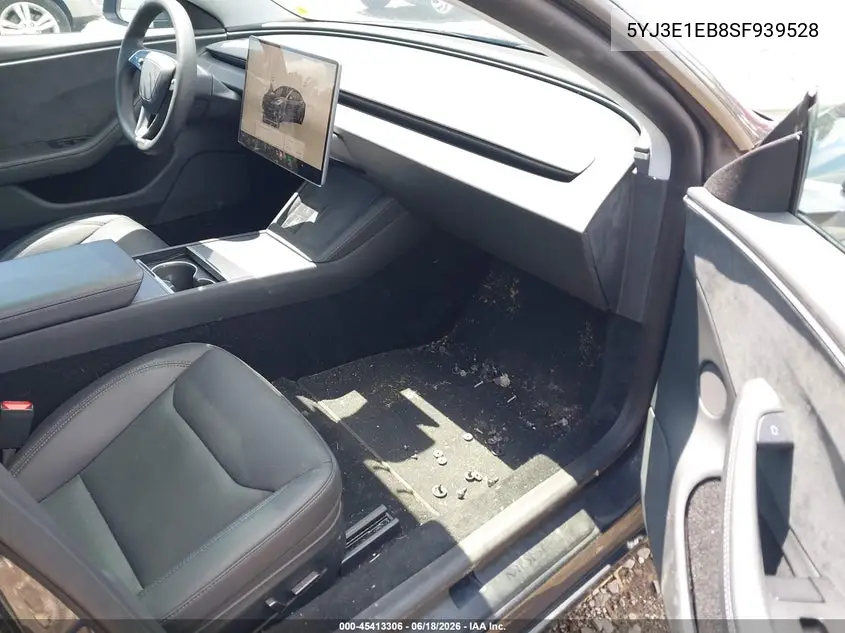 2025 Tesla Model 3 Long Range All-Wheel Drive VIN: 5YJ3E1EB8SF939528 Lot: 45413306