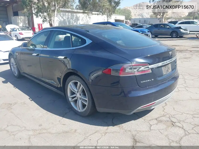 2013 Tesla Model S VIN: 5YJSA1CNXDFP15670 Lot: 45356440