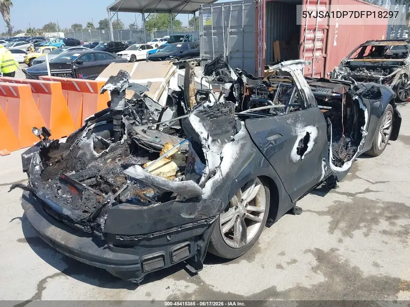 2013 Tesla Model S Performance VIN: 5YJSA1DP7DFP18297 Lot: 45415385