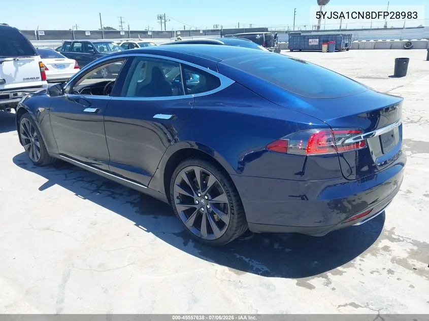 2013 Tesla Model S VIN: 5YJSA1CN8DFP28983 Lot: 45557638