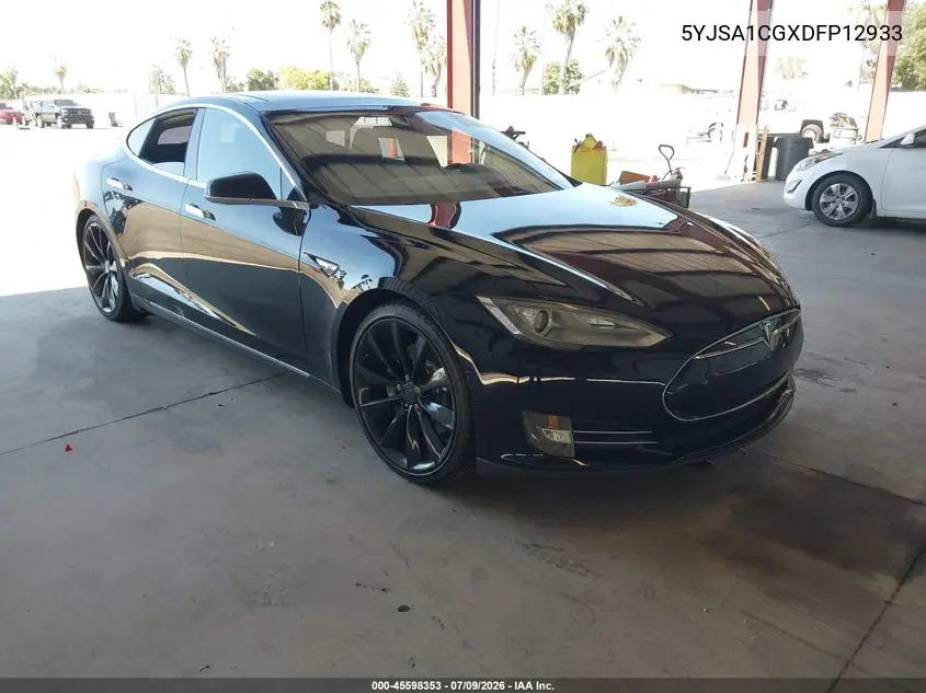 2013 Tesla Model S VIN: 5YJSA1CGXDFP12933 Lot: 45598353