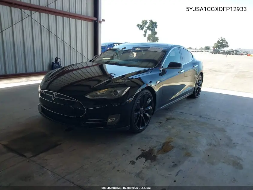 2013 Tesla Model S VIN: 5YJSA1CGXDFP12933 Lot: 45598353