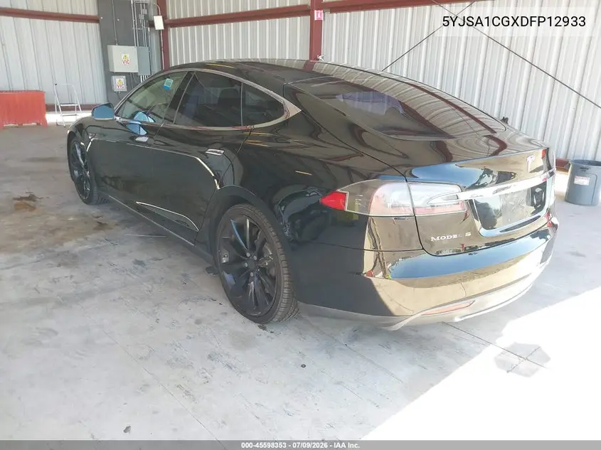 2013 Tesla Model S VIN: 5YJSA1CGXDFP12933 Lot: 45598353