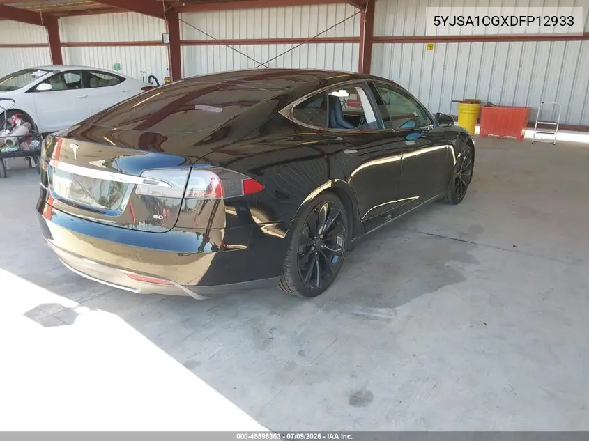 2013 Tesla Model S VIN: 5YJSA1CGXDFP12933 Lot: 45598353