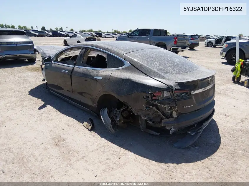 2013 Tesla Model S Performance VIN: 5YJSA1DP3DFP16322 Lot: 45601417