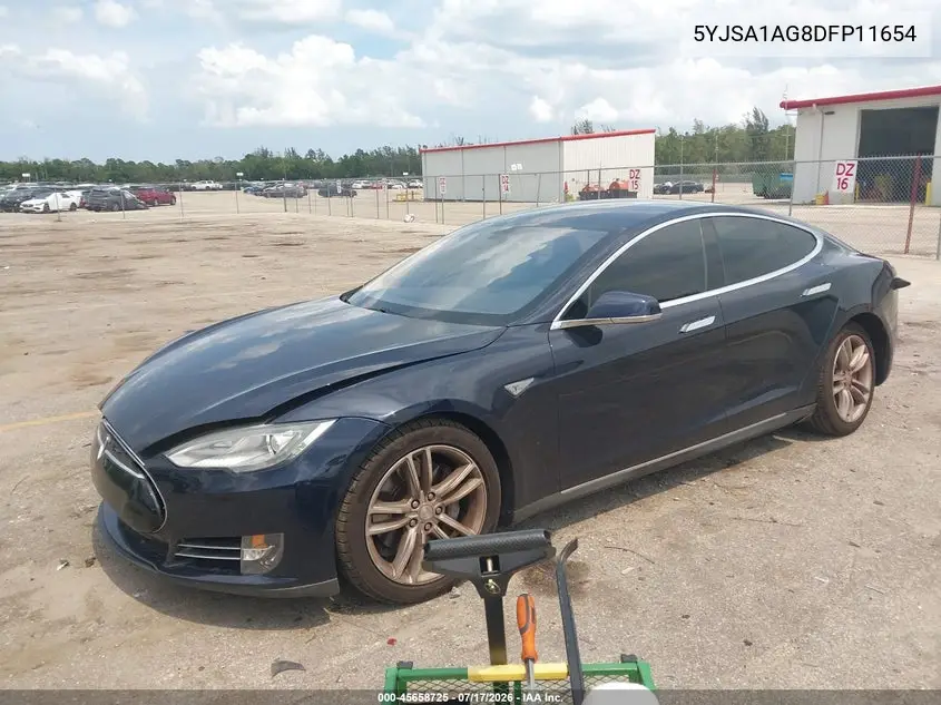 2013 Tesla Model S VIN: 5YJSA1AG8DFP11654 Lot: 45658725