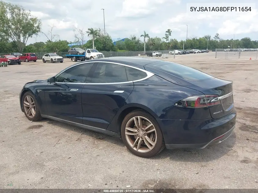 2013 Tesla Model S VIN: 5YJSA1AG8DFP11654 Lot: 45658725