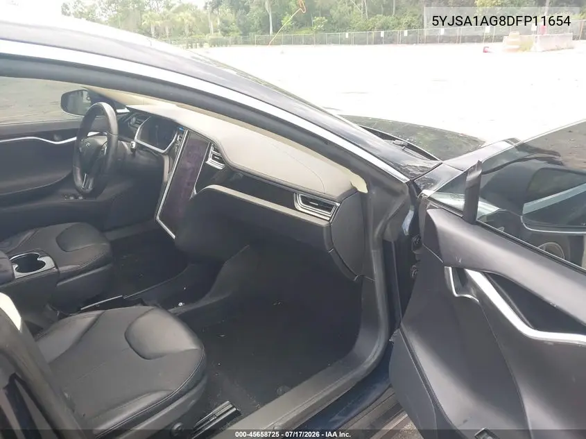 2013 Tesla Model S VIN: 5YJSA1AG8DFP11654 Lot: 45658725