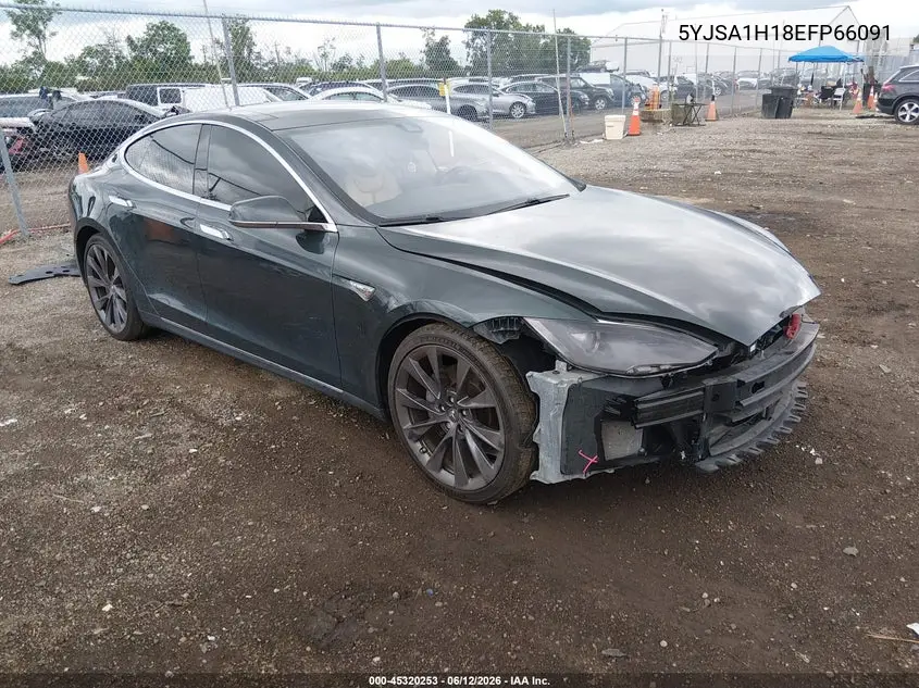 2014 Tesla Model S P85 VIN: 5YJSA1H18EFP66091 Lot: 45320253