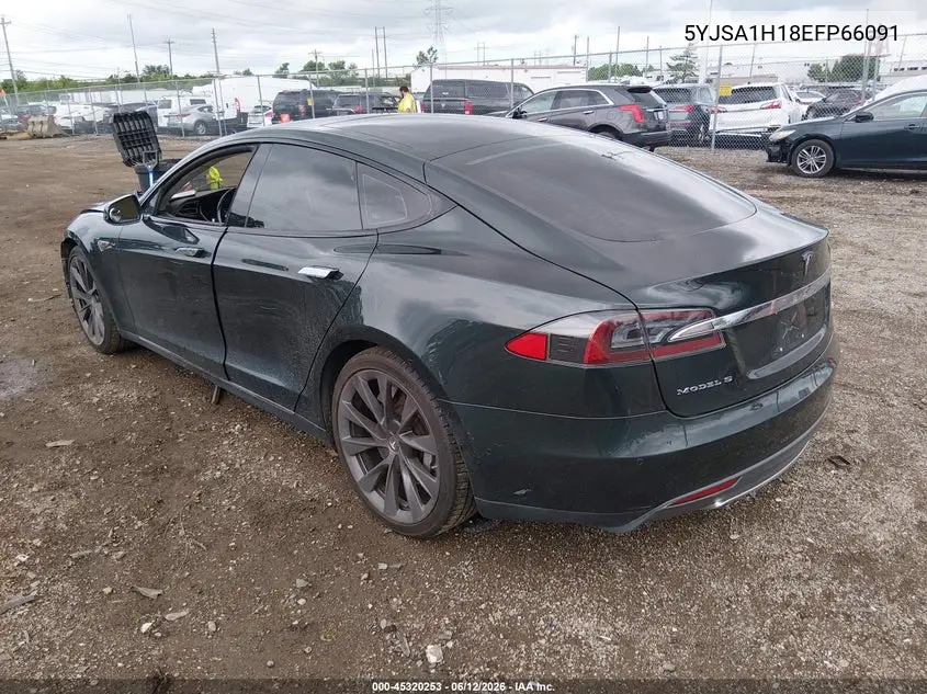 2014 Tesla Model S P85 VIN: 5YJSA1H18EFP66091 Lot: 45320253
