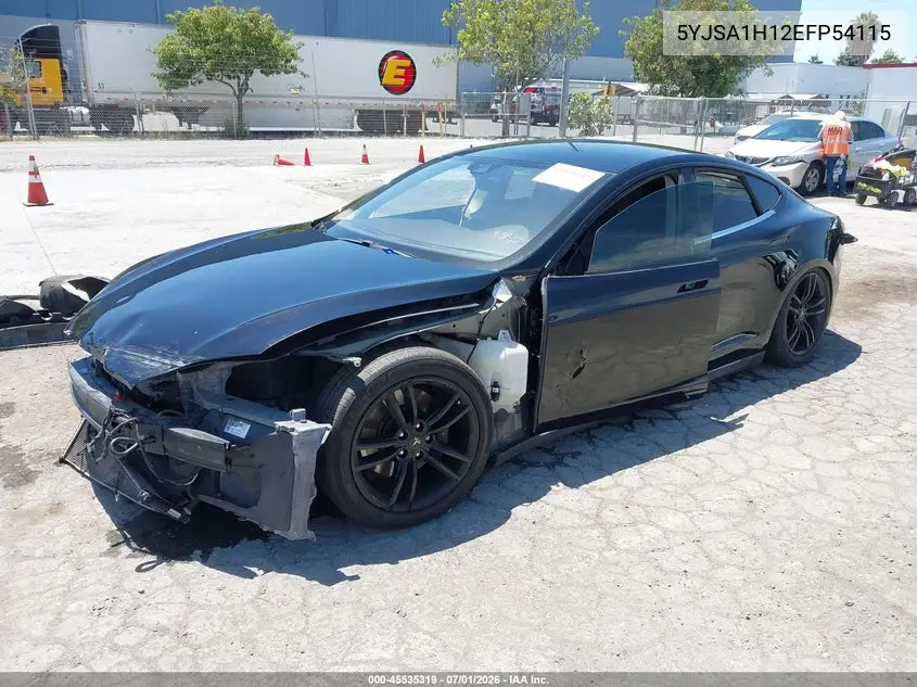 2014 Tesla Model S P85 VIN: 5YJSA1H12EFP54115 Lot: 45535319