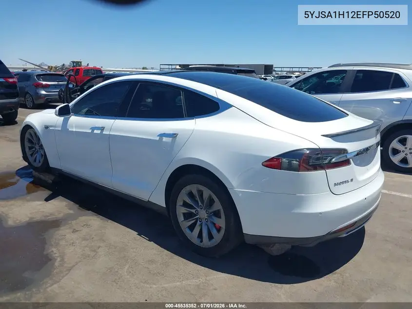 2014 Tesla Model S P85 VIN: 5YJSA1H12EFP50520 Lot: 45535352