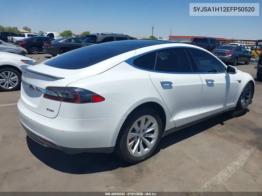 2014 Tesla Model S P85 VIN: 5YJSA1H12EFP50520 Lot: 45535352