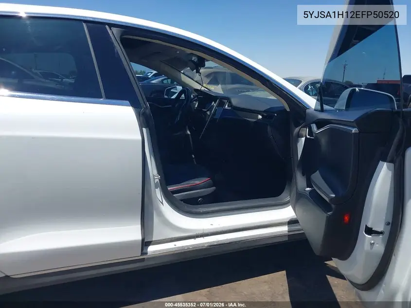 2014 Tesla Model S P85 VIN: 5YJSA1H12EFP50520 Lot: 45535352