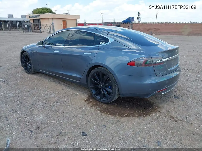 2014 Tesla Model S P85 VIN: 5YJSA1H17EFP32109 Lot: 45568342