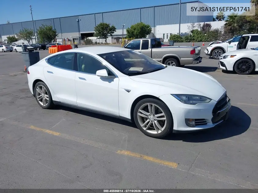 2014 Tesla Model S VIN: 5YJSA1S16EFP61741 Lot: 45586814