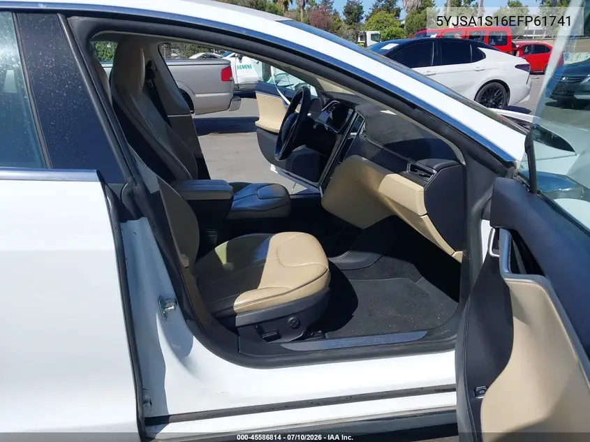 2014 Tesla Model S VIN: 5YJSA1S16EFP61741 Lot: 45586814