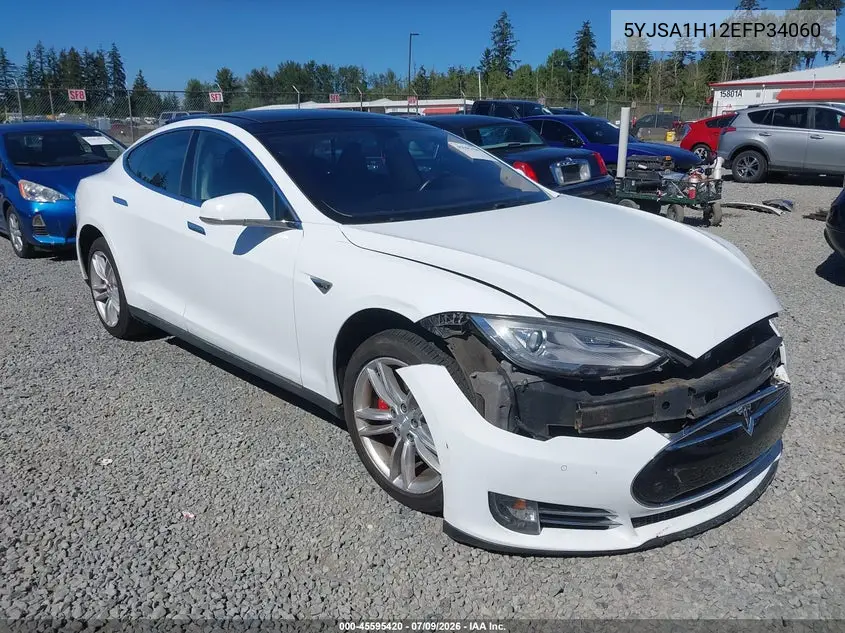 2014 Tesla Model S P85 VIN: 5YJSA1H12EFP34060 Lot: 45595420