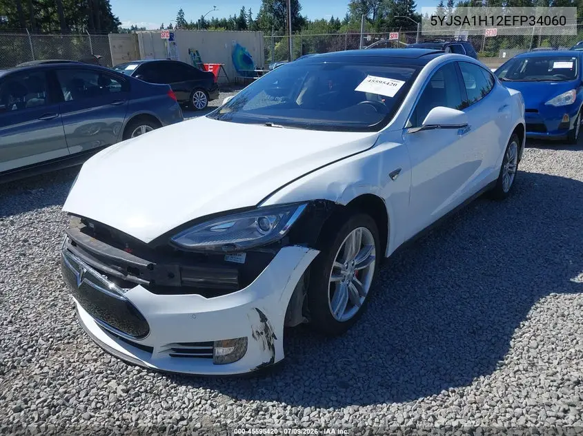 2014 Tesla Model S P85 VIN: 5YJSA1H12EFP34060 Lot: 45595420