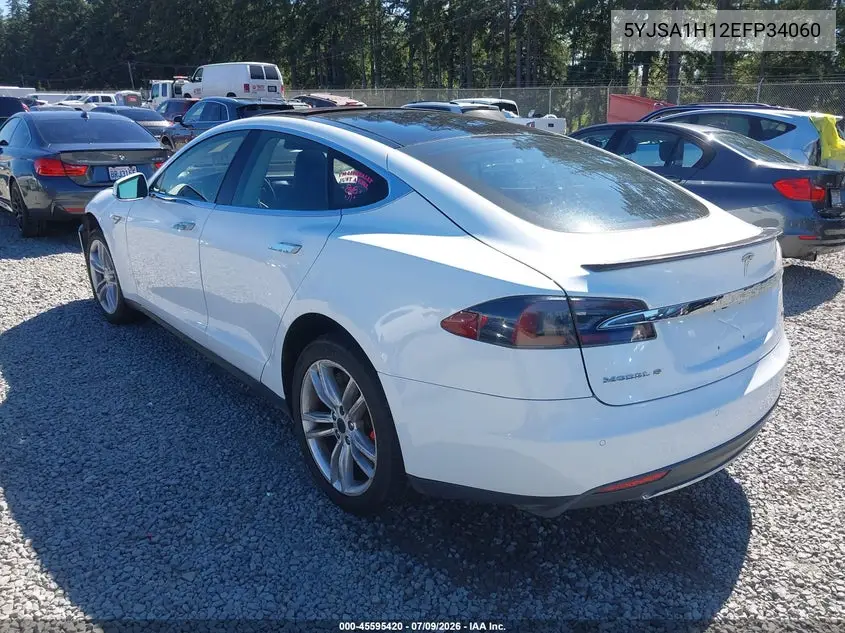 2014 Tesla Model S P85 VIN: 5YJSA1H12EFP34060 Lot: 45595420
