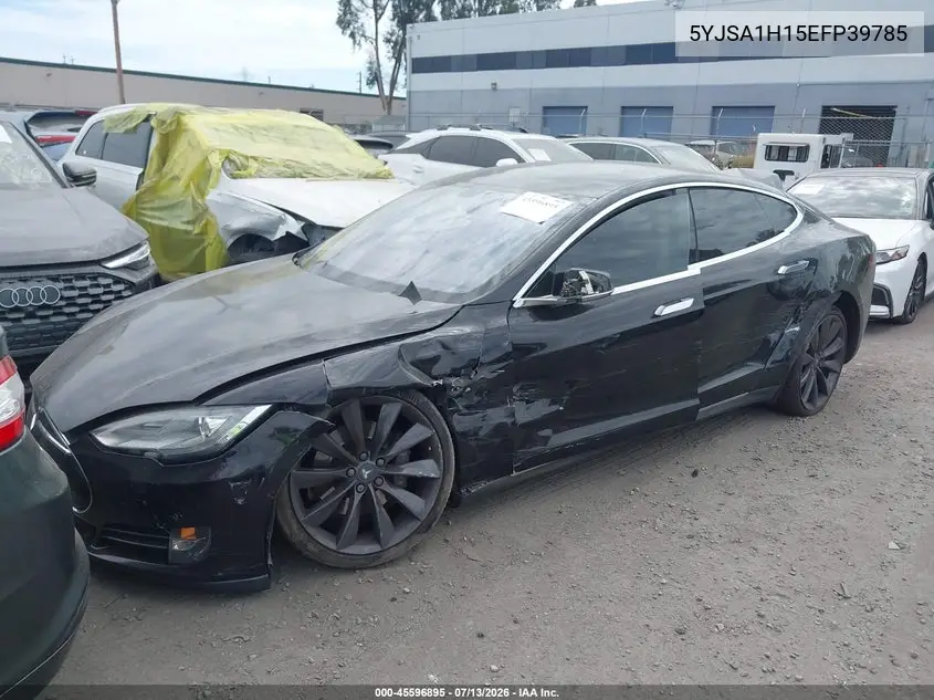 2014 Tesla Model S P85 VIN: 5YJSA1H15EFP39785 Lot: 45596895
